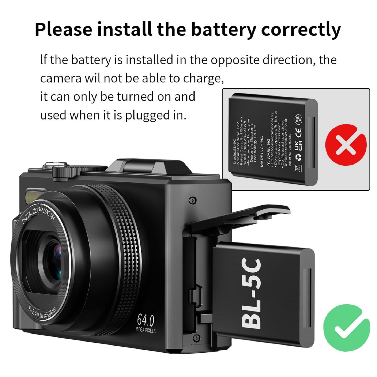 كاميرا رقمية 4K للتصوير الفوتوغرافي