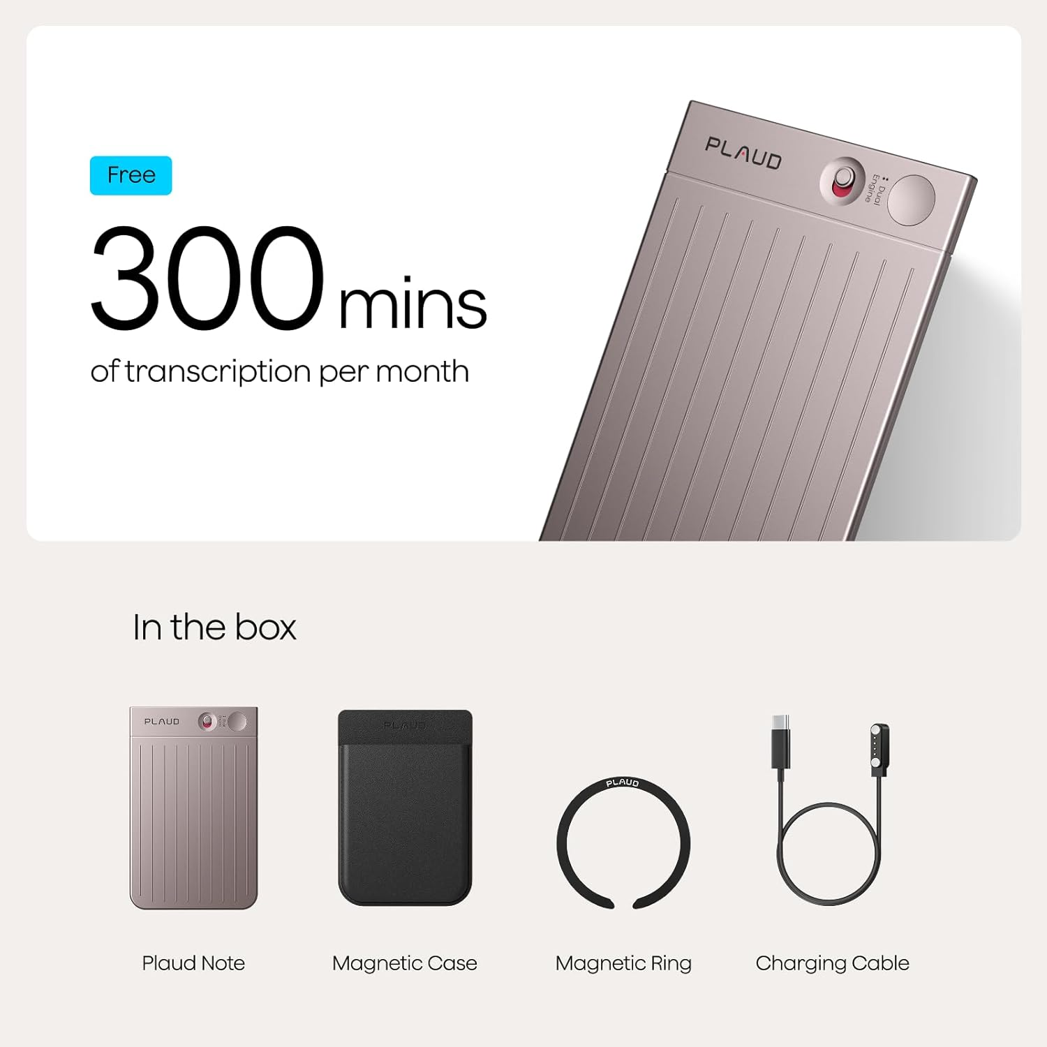 PLAUD Note Pin Starlight PLA-NB100-L PLAUD Note Pin Starlight PLA-NB100-L